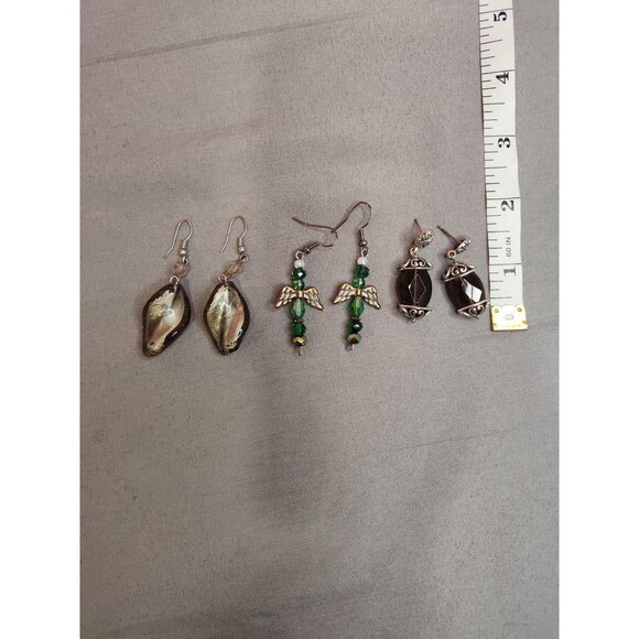 Women's Bundle of 3 Dangle Beaded Earrings - Picture 3 of 3